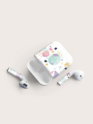 1sheet Cartoon Planet Sticker Compatible With Airpods