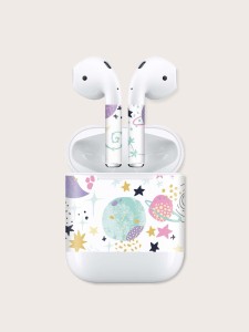 1sheet Cartoon Planet Sticker Compatible With Airpods