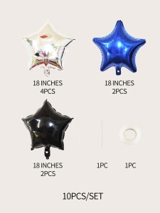 8pcs Star Shaped Balloon Set