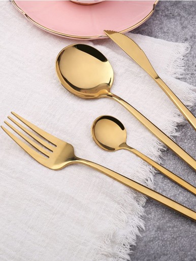 4pcs Fork & Spoon & & Knife Set