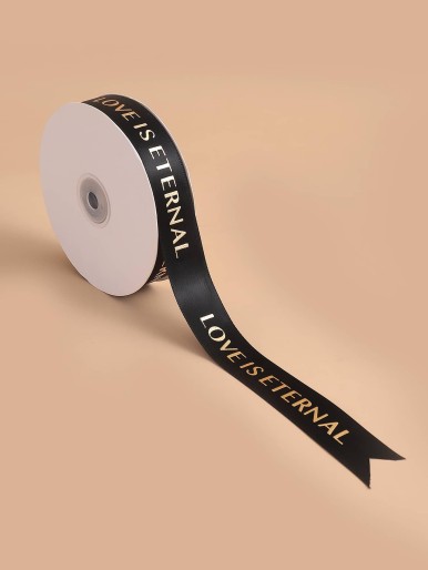 Slogan Graphic Gift Ribbon