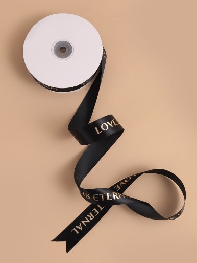 Slogan Graphic Gift Ribbon