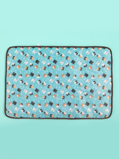 Cartoon Graphic Pet Crate Mat