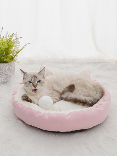Colorblock Cat Bed