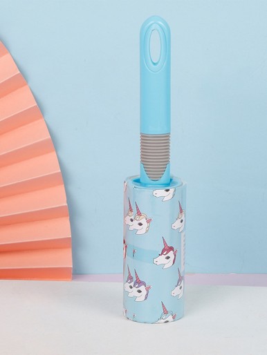 1pc Unicorn Print Pet Sticky Hair Roller