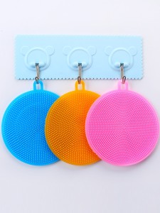 2pcs Random Color Silicone Dishwashing Brush