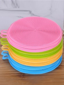 2pcs Random Color Silicone Dishwashing Brush