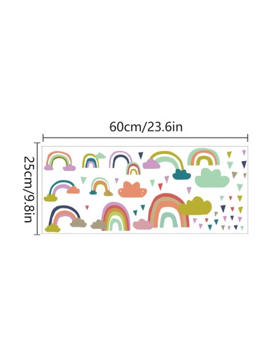 Kids Rainbow Print Wall Sticker