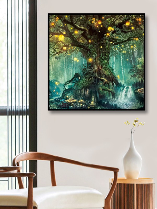 Tree Print DIY Diamond Painting Without Frame