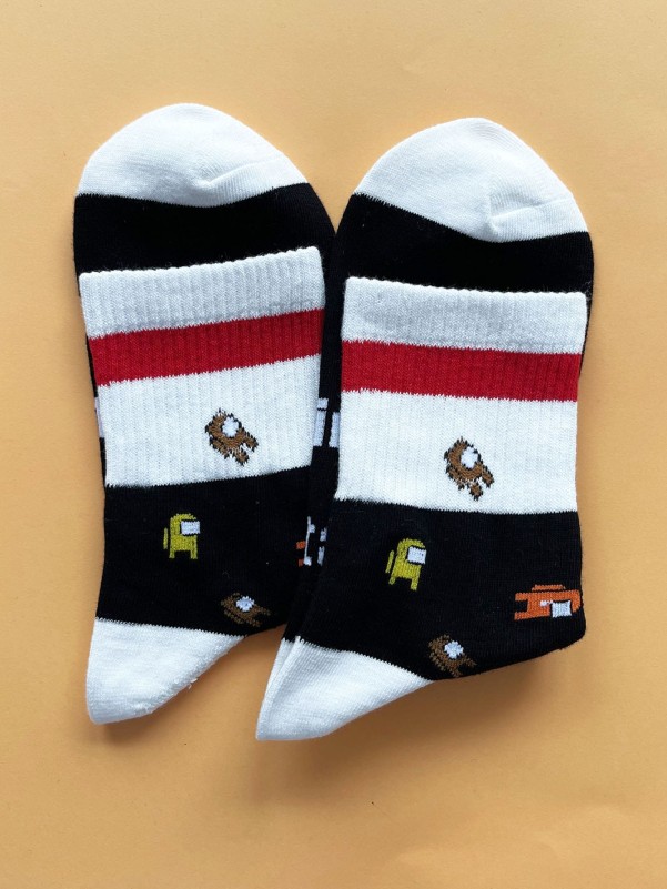 Men Cartoon Graphic Socks