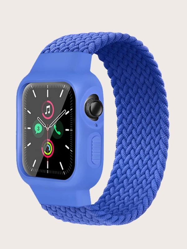 Braided Watchband & Case Compatible With Apple Watch