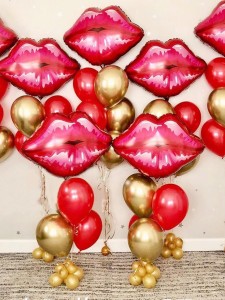 16pcs Lip Balloon Set