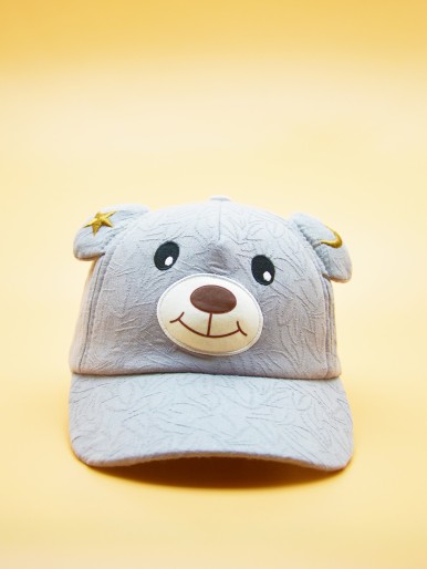 Toddler Kids Cartoon Bear Embroidered Baseball Cap