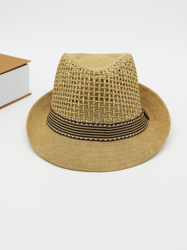 Men Hollow Out Fedora Hat