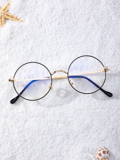 Round Frame Anti-blue Light Eyeglasses