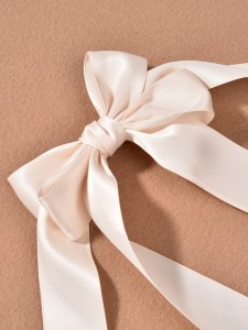 Plain Bow Decor Hair Clip