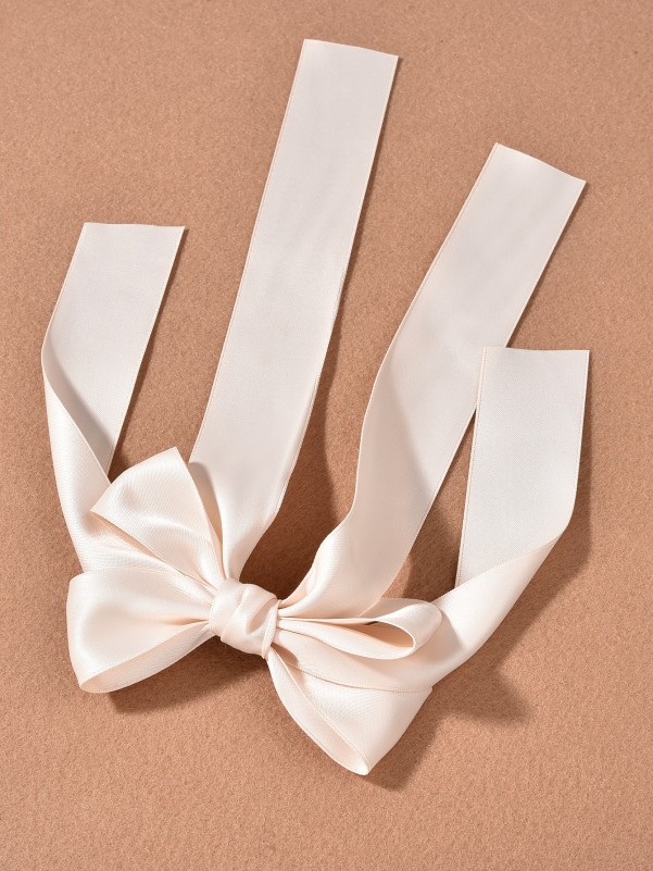 Plain Bow Decor Hair Clip