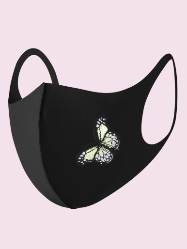 Butterfly Patch Decor Face Covering