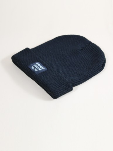 Men Letter Patched Beanie