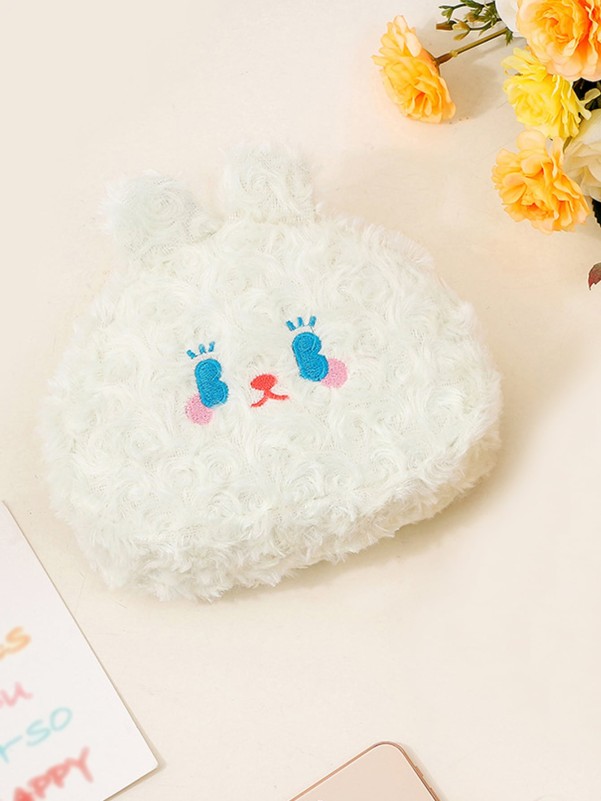 Girls Cartoon Design Fluffy Purse