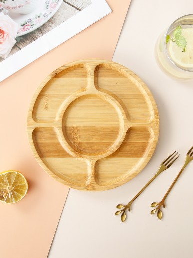 1pc Wooden Snack Tray