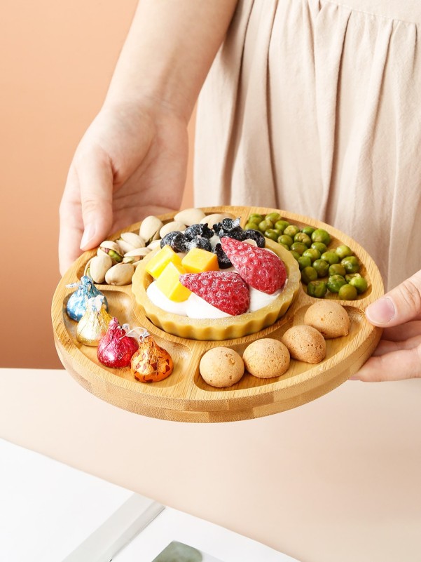 1pc Wooden Snack Tray