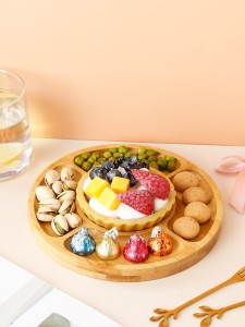 1pc Wooden Snack Tray