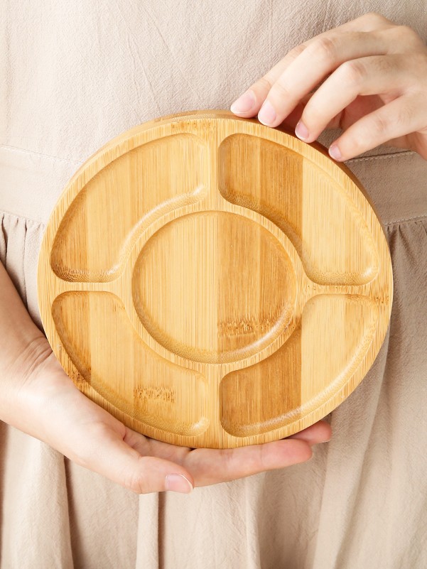 1pc Wooden Snack Tray