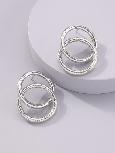 Hollow Out Round Earrings
