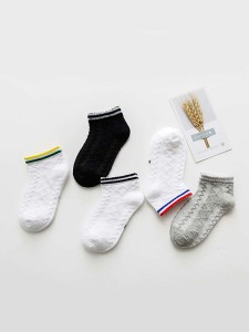 5pairs Toddler Kids Striped Pattern Socks