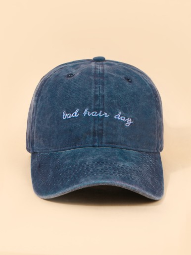 Men Letter Embroidered Baseball Cap