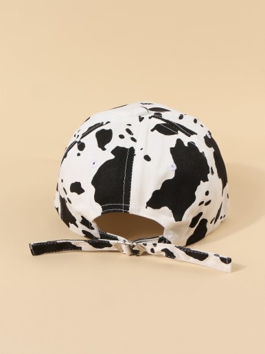 Men Cow Pattern Baseball Cap