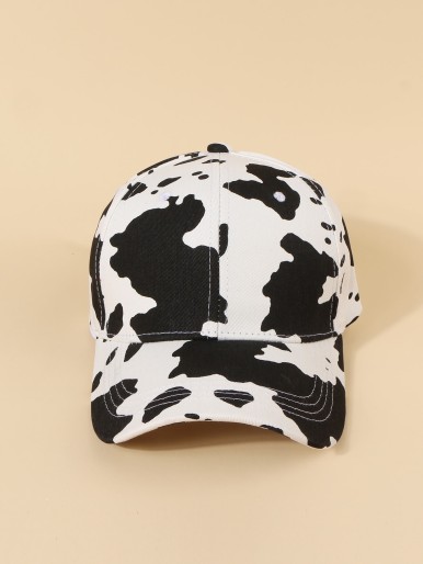 Men Cow Pattern Baseball Cap