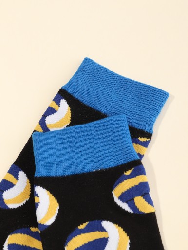 Men Volleyball Pattern Socks