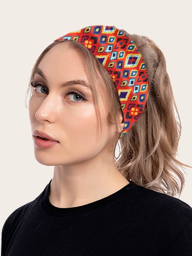 Geometric Pattern Hair Band