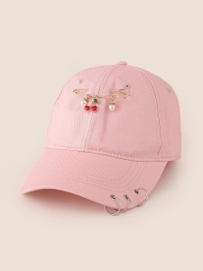 Safety Pin Decor Bucket Hat