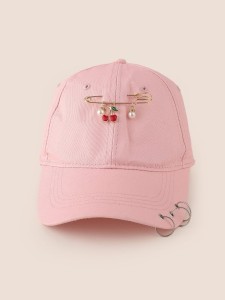 Safety Pin Decor Bucket Hat