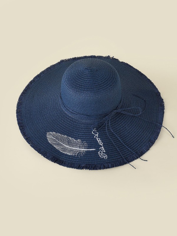 Feather Pattern Sun Hat