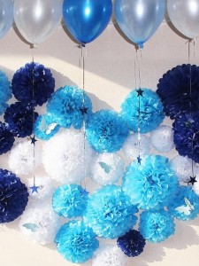 20pcs Decorative Paper Pull Flower