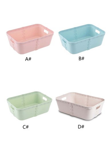 1pc Desktop Plastic Storage Basket