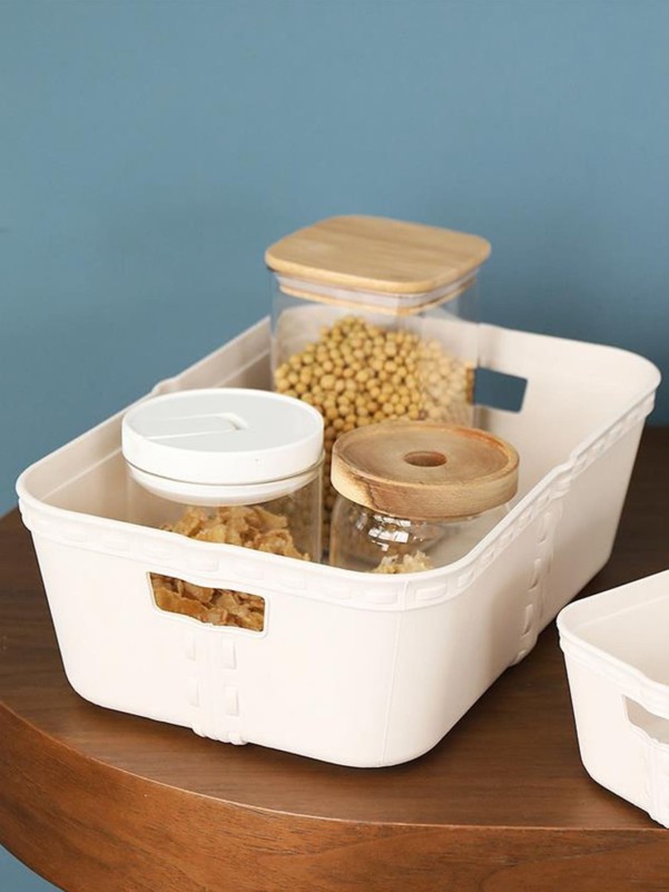 1pc Desktop Plastic Storage Basket