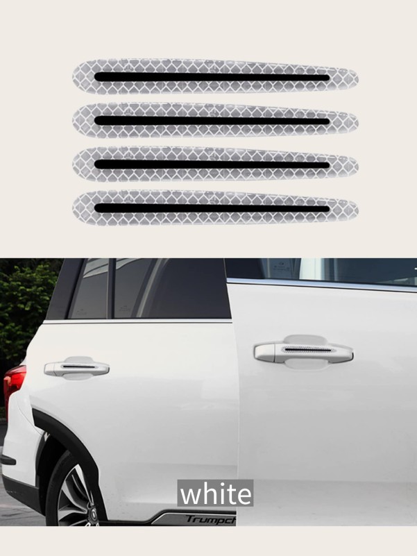 4pcs Car Door Handle Reflective Sticker