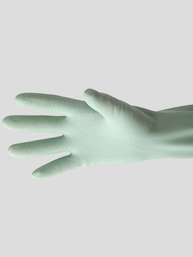1pair Solid Color Dishwashing Gloves