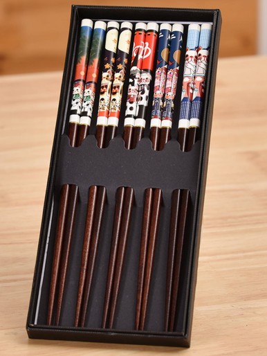 5pair Random Pattern Chopstick