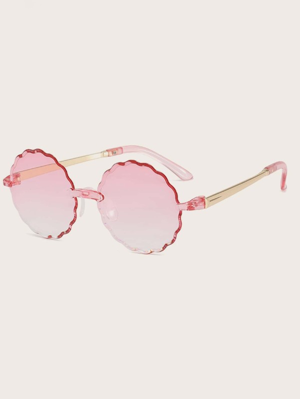 Girls Structured Rimless Sunglasses