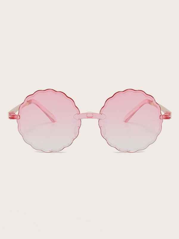 Girls Structured Rimless Sunglasses