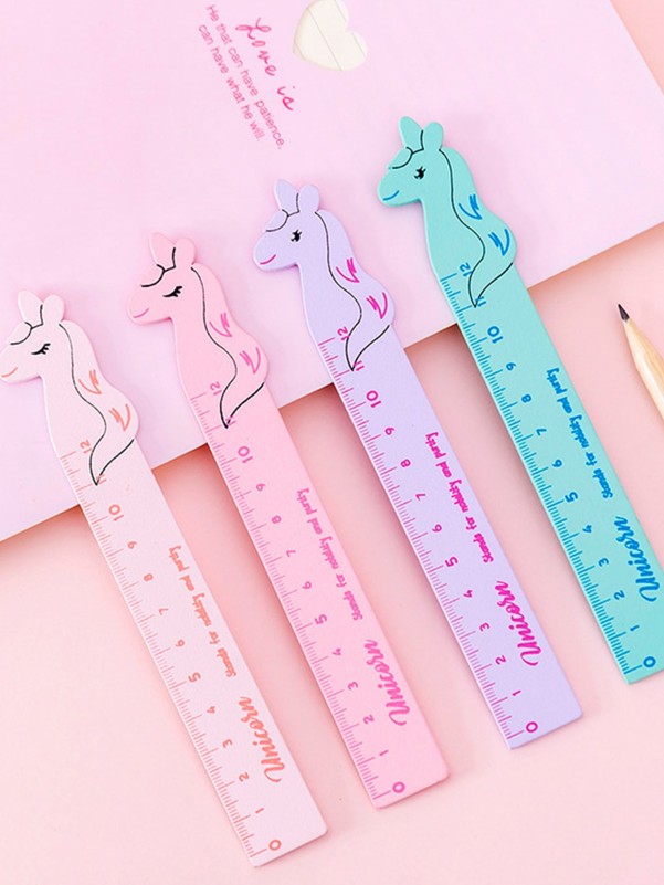 1pc Cartoon Design Random Ruler