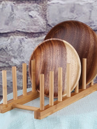 Kitchen Bamboo Dish Drain Rack