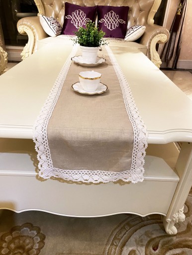 Lace Trim Table Runner