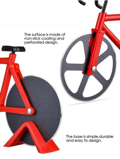 قطعة واحدة من قطاعة البيتزا بتصميم الدراجة